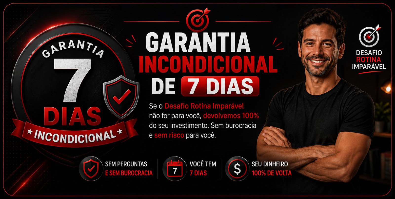 Garantia incondicional de 7 dias